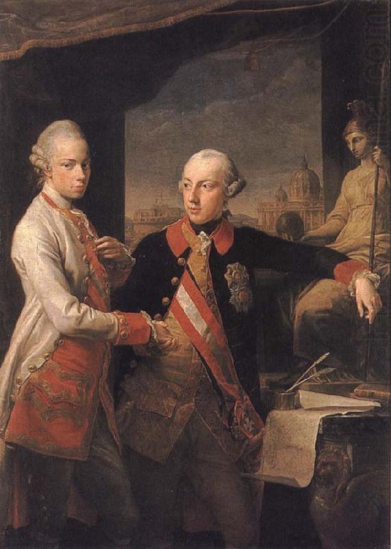 Pompeo Batoni Emperor Foseph II and Grand Duke Pietro Leopoldo of Tusany china oil painting image